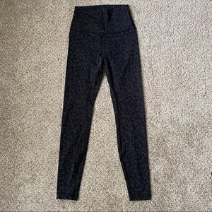 High waisted Lululemon leopard leggings